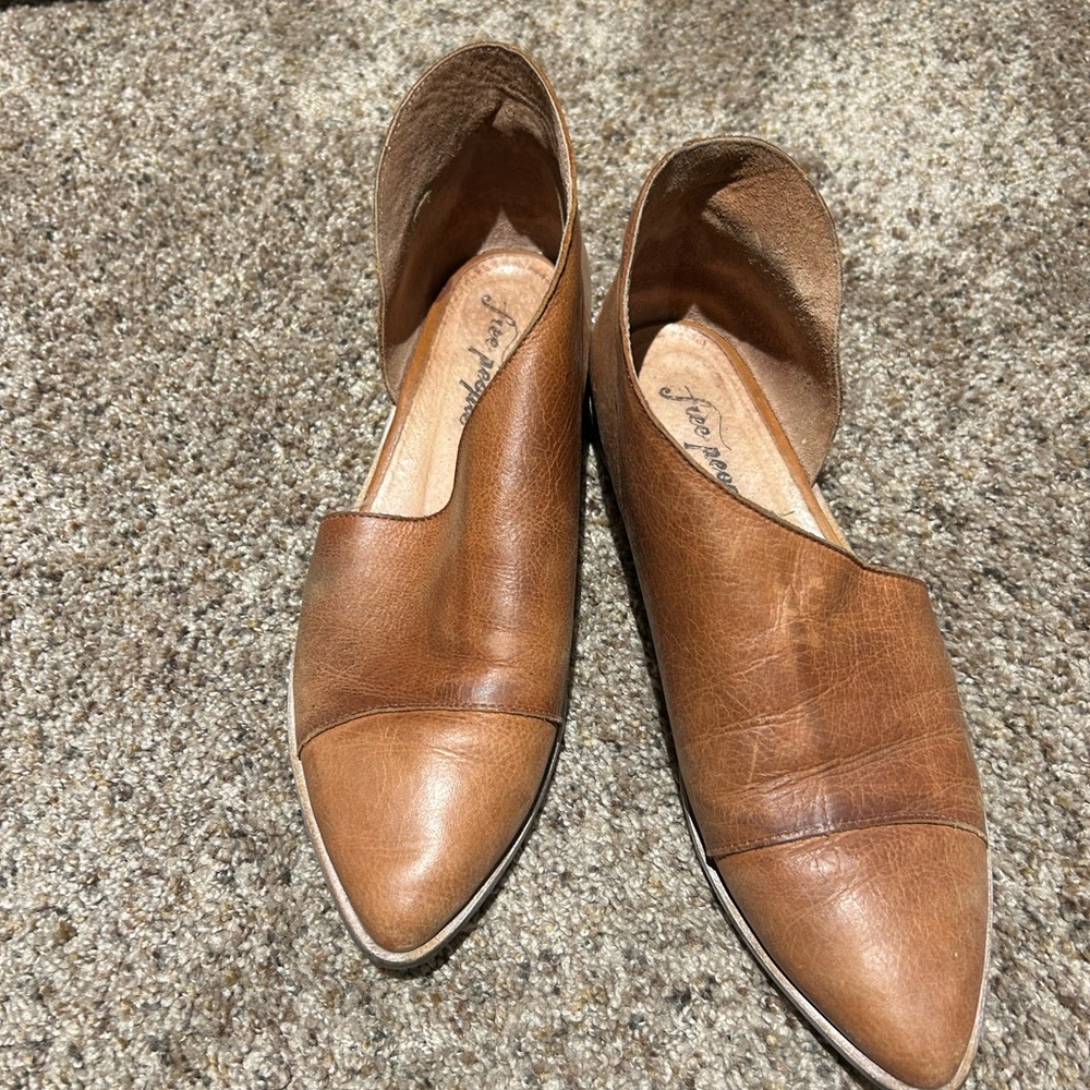 Free People Royale Flat Leather Shoes
